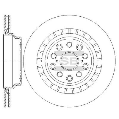 Hi-Q SD4651 Тормозные диски  для LEXUS LS (Лексус Лс)