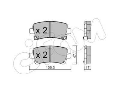 SET PLACUTE FRANA FRANA DISC CIFAM 8228440