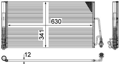 CONDENSATOR CLIMATIZARE MAHLE AC590000P 1