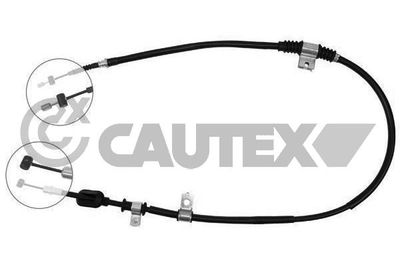 CAUTEX 708090 Трос ручного тормоза  для HYUNDAI COUPE (Хендай Коупе)