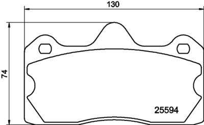 Комплект тормозных колодок, дисковый тормоз MINTEX MDB3289 для LOTUS EVORA