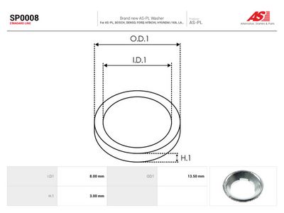 Komplet za popravak, alternator AS-PL AS SP0008