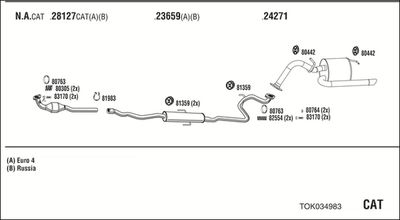 SISTEM DE ESAPAMENT WALKER TOK034983