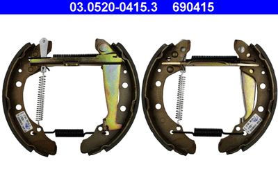 ATE 03.0520-0415.3 Ремкомплект барабанных колодок  для SEAT AROSA (Сеат Ароса)