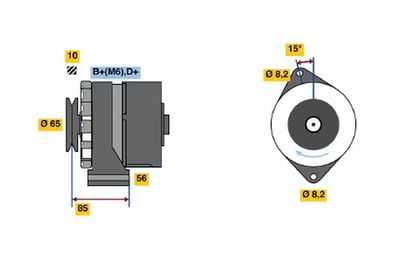 Генератор BOSCH 0 986 030 910 для OPEL REKORD