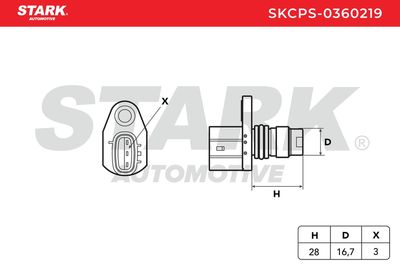 импулсен датчик, колянов вал STARK SKCPS-0360219