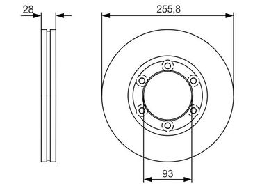 Тормозной диск BOSCH 0 986 479 R37 для MAZDA E