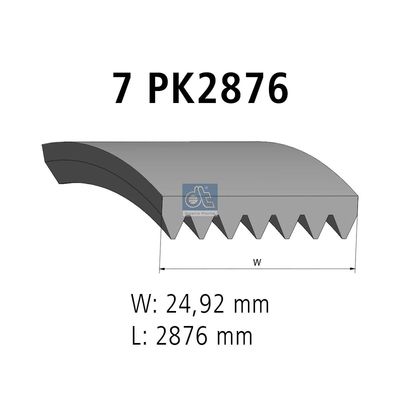 пистов ремък DT Spare Parts 13.43508