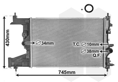 VAN WEZEL 37002485 Крышка радиатора  для CHEVROLET ORLANDO (Шевроле Орландо)