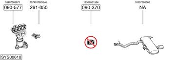 Изпускателна система BOSAL SYS00610