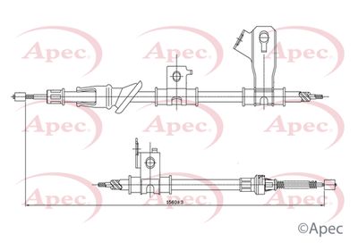 Cable Pull, parking brake APEC CAB1561