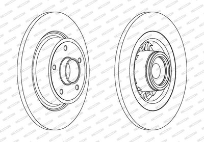 BREMSSCHEIBE FERODO DDF15691 1