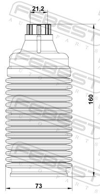CHIT PROTECTIE PRAF AMORTIZOR FEBEST SBSHBB13RKIT 1