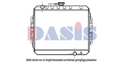 AKS-DASIS 230160N Радіатор охолодження двигуна для ISUZU (Исузу)