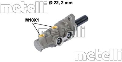 Главный тормозной цилиндр METELLI 05-0830 для LEXUS IS