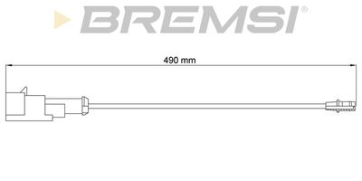 BREMSI WI0792 Датчик износа тормозных колодок  для LANCIA Y (Лансиа )