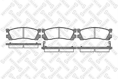 Комплект тормозных колодок, дисковый тормоз STELLOX 410 002-SX для MAZDA MPV