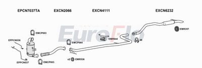 Układ wydechowy EUROFLO PGPAR15D7009C