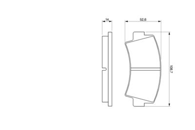 BREMSBELAGSATZ SCHEIBENBREMSE