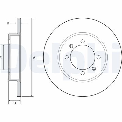 BREMSSCHEIBE DELPHI BG4538