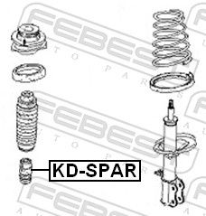 TAMPON CAUCIUC SUSPENSIE FEBEST KDSPAR 1