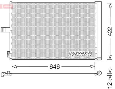 DENSO DCN17027 Радиатор кондиционера  для MERCEDES-BENZ E-CLASS (W212) E 500 4-matic (212.091)