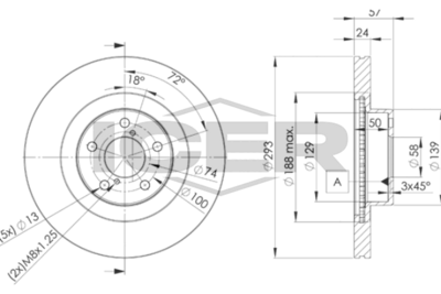 спирачен диск ICER 78BD4702-2