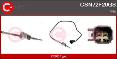 SENZOR TEMPERATURA GAZE EVACUARE