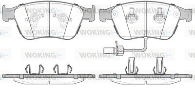 Комплект тормозных колодок, дисковый тормоз WOKING P12713.12 для BENTLEY CONTINENTAL