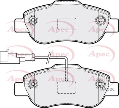 Brake Pad Set APEC PAD2156