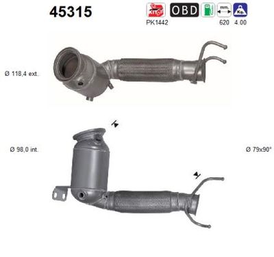 Katalizator AS 45315