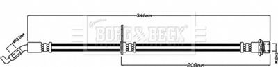 Brake Hose Borg & Beck BBH8491