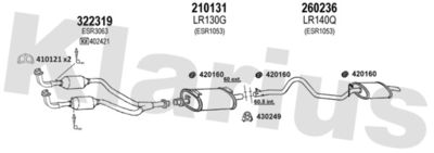 Układ wydechowy KLARIUS 090135E