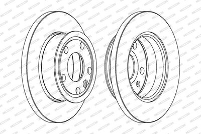 BREMSSCHEIBE FERODO DDF426C 1