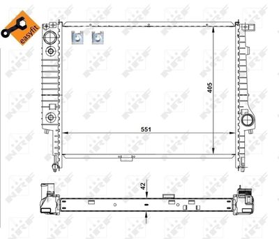 RADIATOR RACIRE MOTOR NRF 507619 3