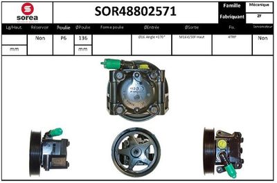 EAI SOR48802571 Рулевая рейка  для JAGUAR X-TYPE (Ягуар X-тпе)