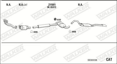 SISTEM DE ESAPAMENT WALKER SE60038