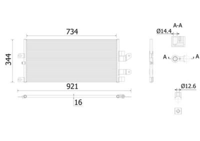 Condensor, airconditioning - AC903000S - MAHLE