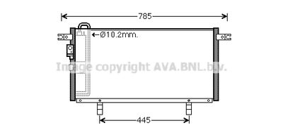 Конденсатор, кондиционер AVA QUALITY COOLING MT5211D для MITSUBISHI PAJERO