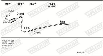 Изпускателна система WALKER RE10002