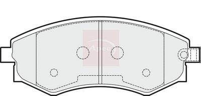 APEC Brake Pad Set, disc brake PAD1504