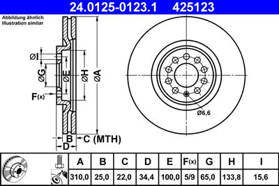 Тормозной диск 24.0125-0123.1