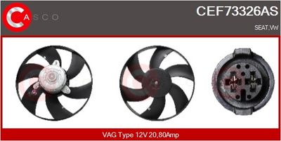 VENTILATOR RADIATOR CASCO CEF73326AS