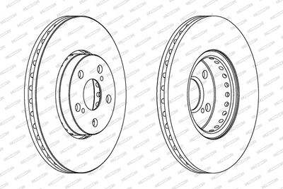 BREMSSCHEIBE FERODO DDF1575C