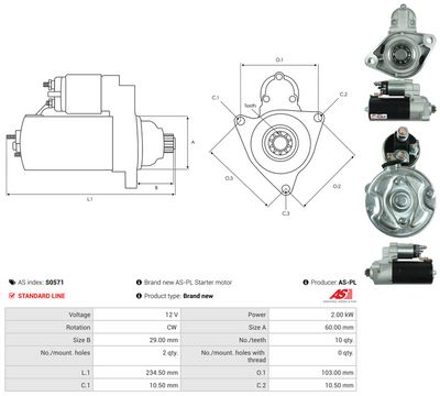 STARTER AS-PL S0571 4