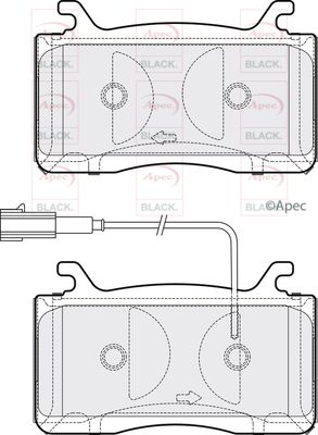 Brake Pad Set APEC PAD2206B