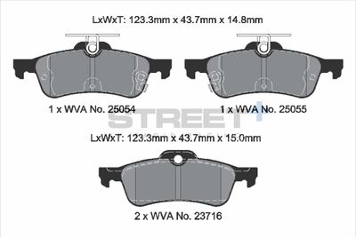 Sada brzdových doštičiek, kotúčová brzda PAGID RACING T8196SP2001