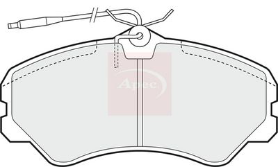 APEC Brake Pad Set, disc brake PAD636