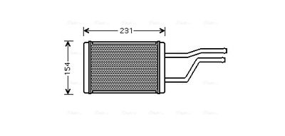 AVA QUALITY COOLING Kachelradiateur, interieurverwarming (TO6326)