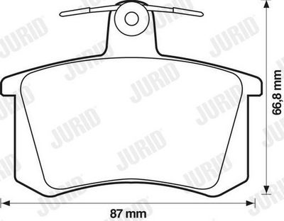 BREMSBELAGSATZ SCHEIBENBREMSE JURID 571462J 1